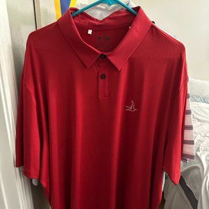 Adidas Performance Golf Shirt, XXL, RED